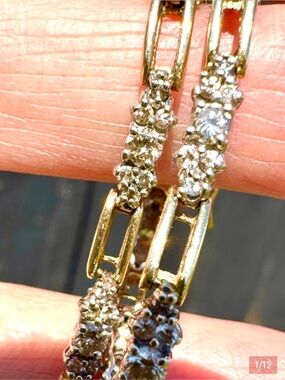 14k Diamond Link Bracelet